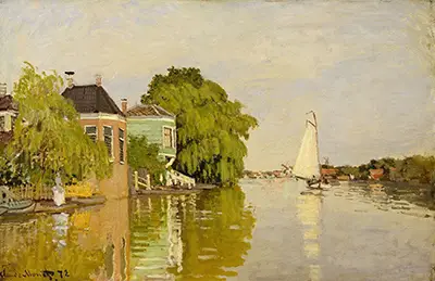 Houses on the Achterzaan Claude Monet